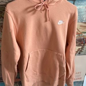 coral nike hoodie size small